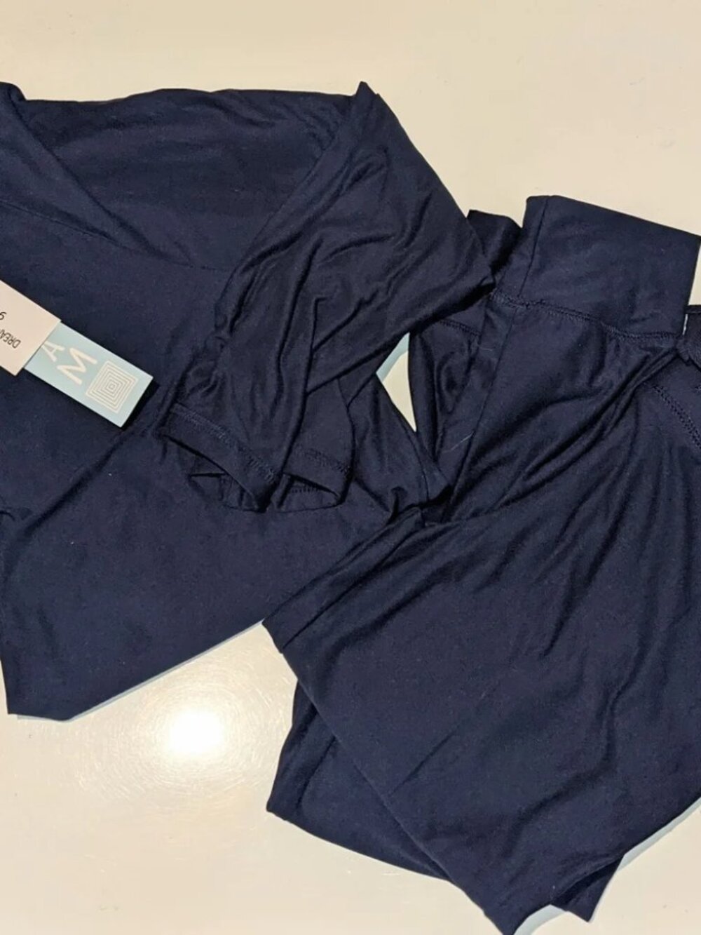 LuLaRoe XS Solid Blue Dream Holly Pajamas Loungewear Set NWT